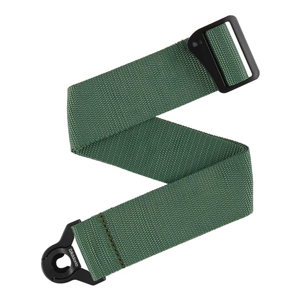 D'Addario <br>Auto Lock Polypro Guitar Strap - Green [PWSAL407]