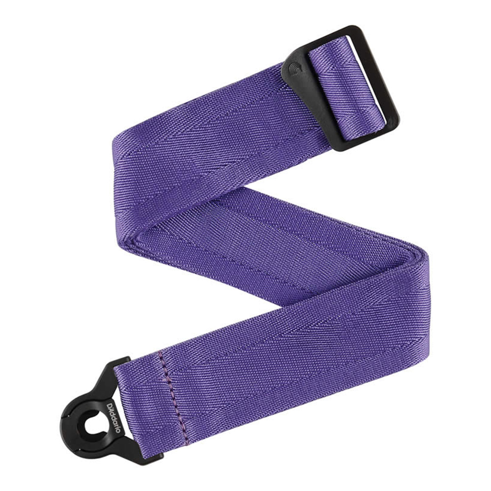 D'Addario <br>Auto Lock Nylon Guitar Strap - Deep Violet [50BAL18]