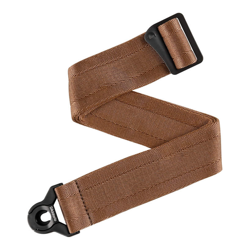 D'Addario <br>Auto Lock Nylon Guitar Strap - Unber Brown [50BAL19]