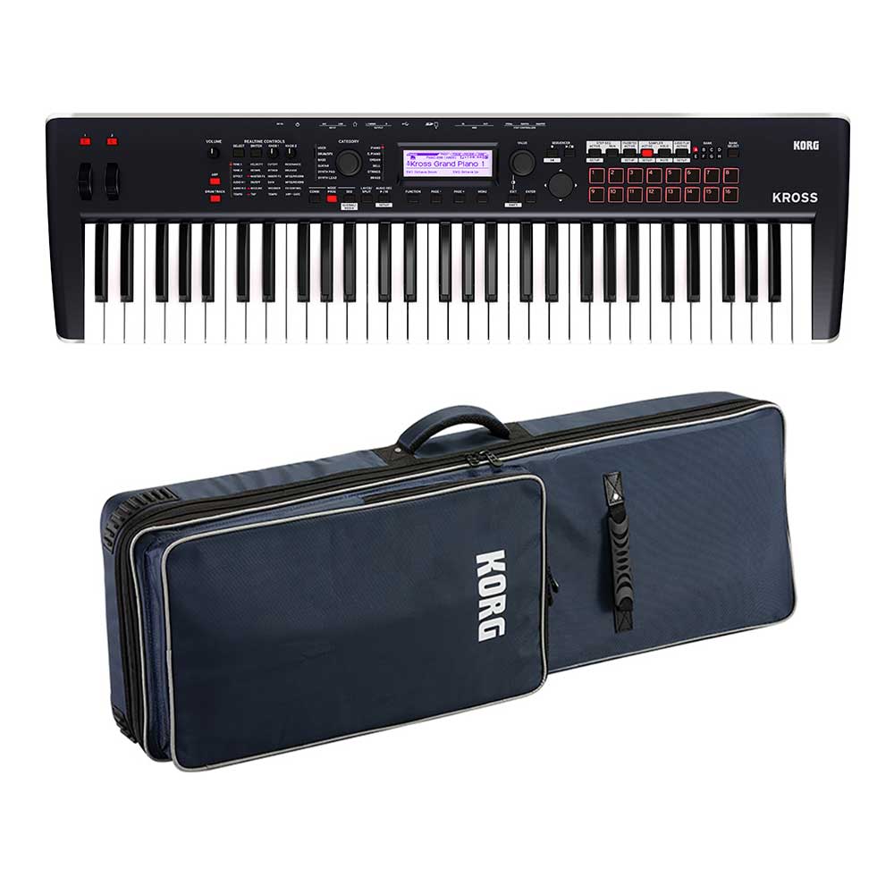 KORG <br>KROSS 2-61-DB (Dark Blue) �����P�[�X�Z�b�g