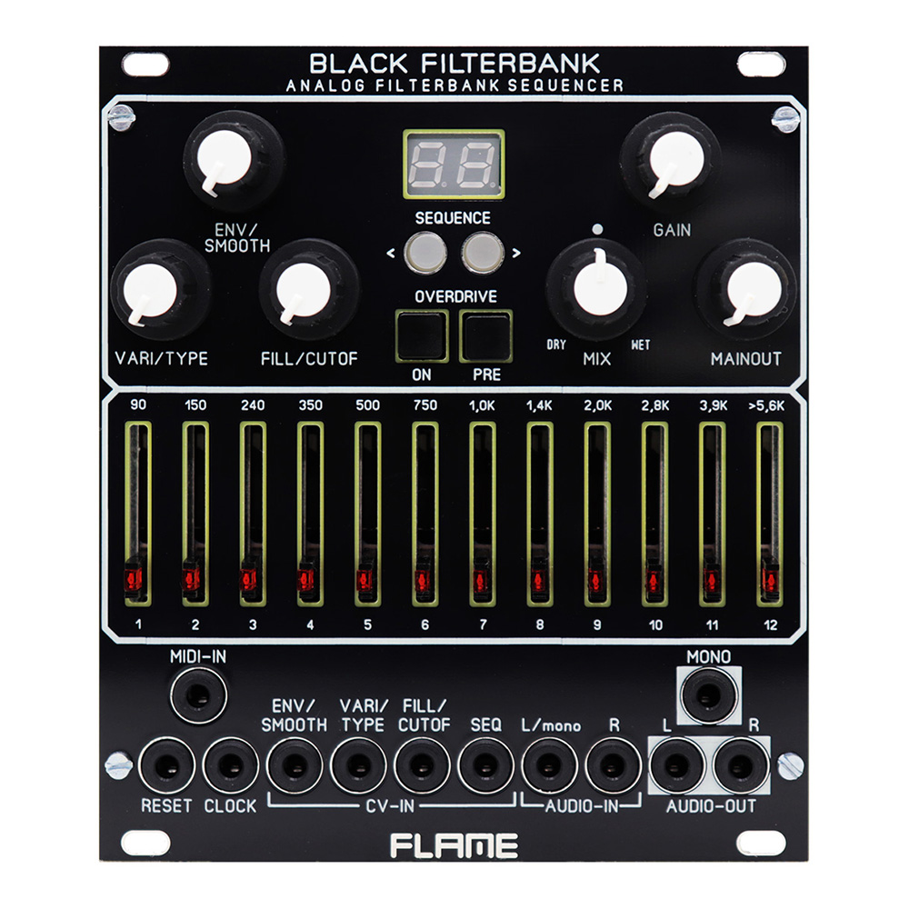 FLAME <br>BLACK FILTERBANK [Analog Filterbank Sequencer]