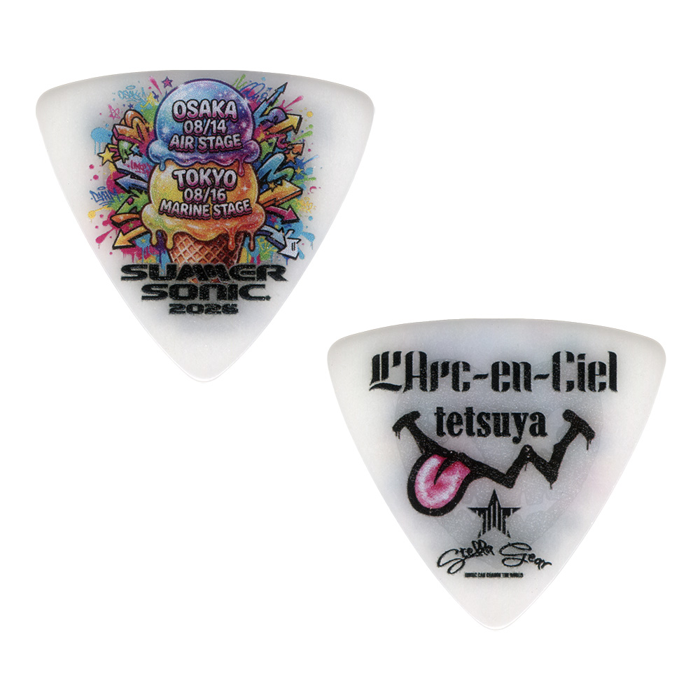 STELLA GEAR <br>SG-P-SS2026 WH (White) [L'Arc-en-Ciel SUMMER SONIC 2026 tetsuya Pick] 50���Z�b�g