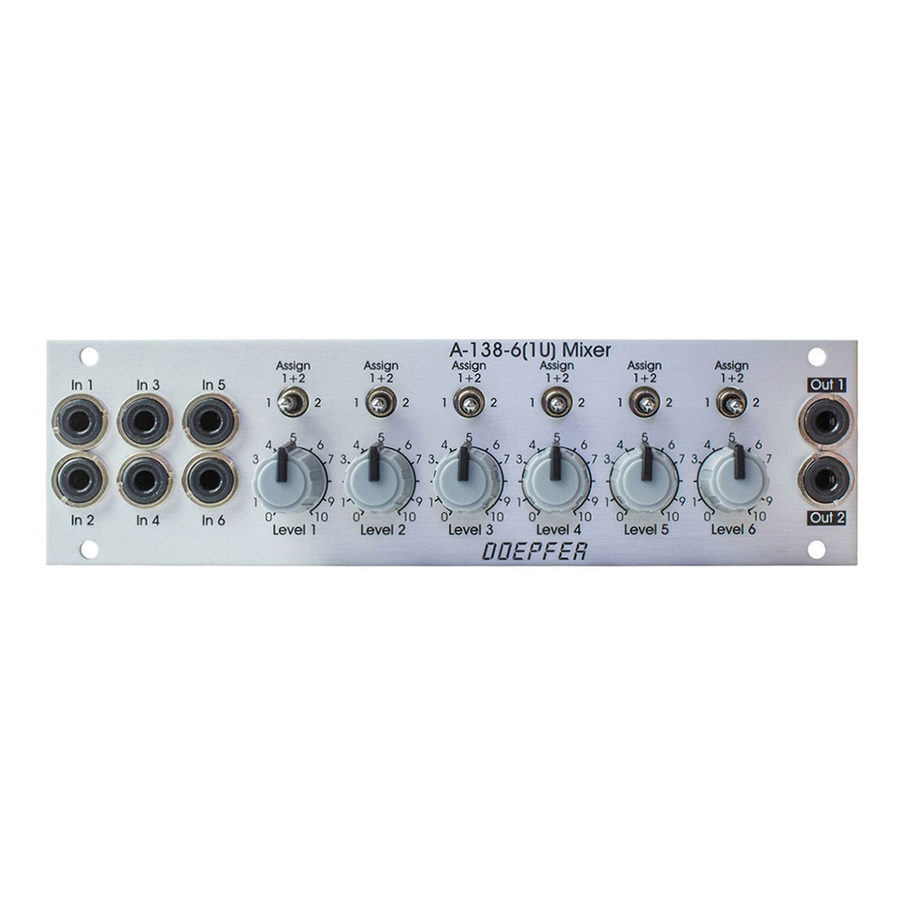 Doepfer <br>A-138-6 (1U) Six Channel Mixer