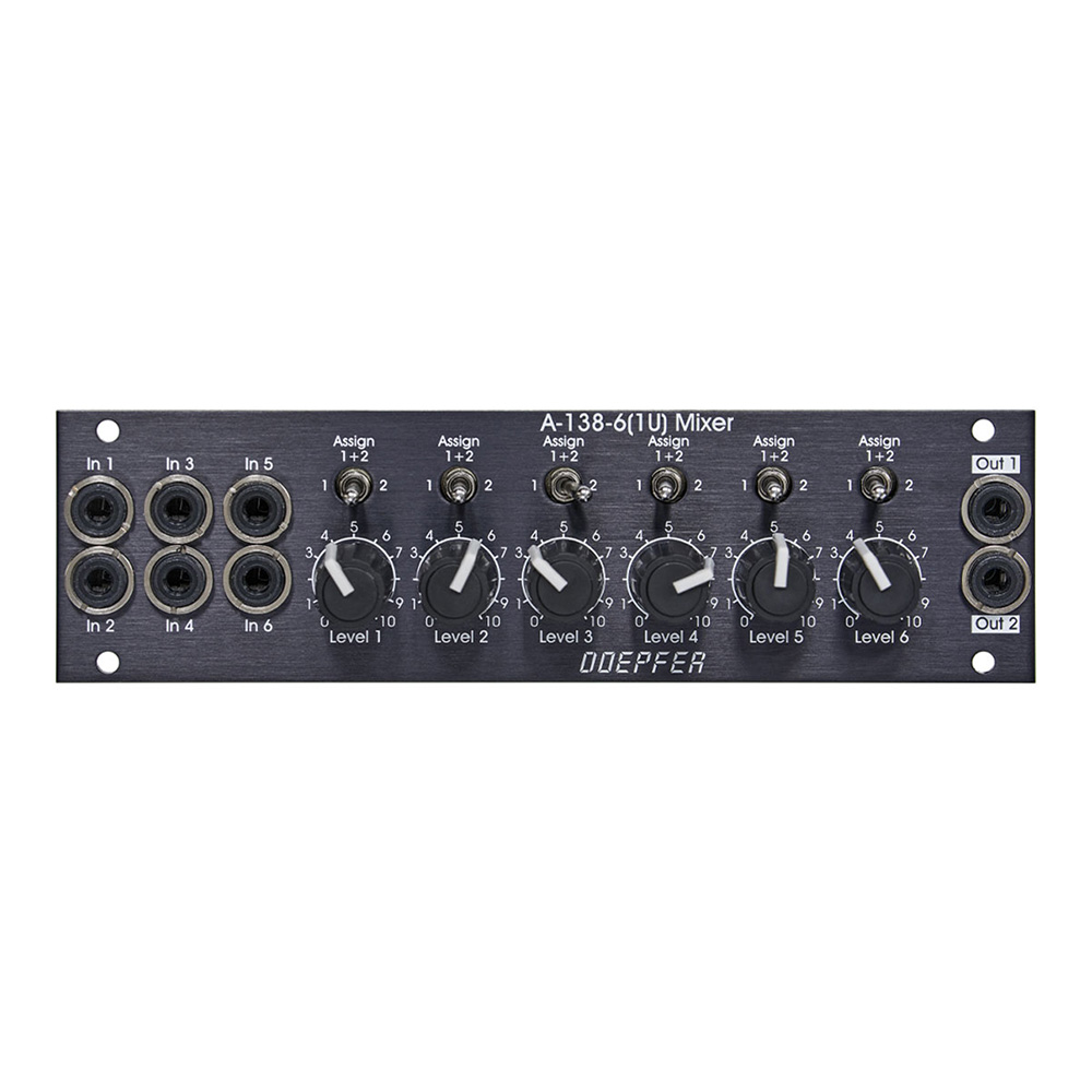 Doepfer <br>A-138-6V (1U) Six Channel Mixer