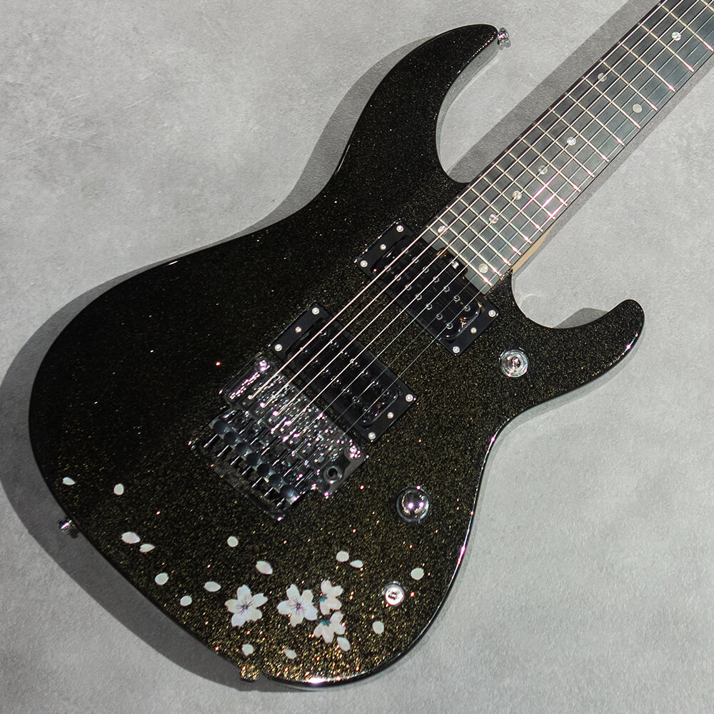 Killer Guitars <br>KG-Fascinator Seven the Empress (galaxy black petals) [SAKI Signature Model]