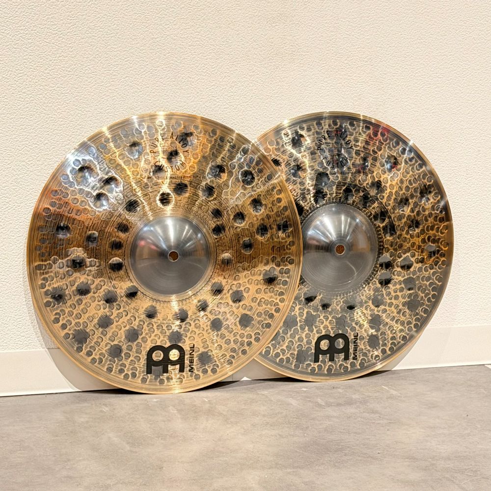 MEINL <br>15" Pure Alloy Custom Extra Thin Hammered Hihats [PAC15ETHH]