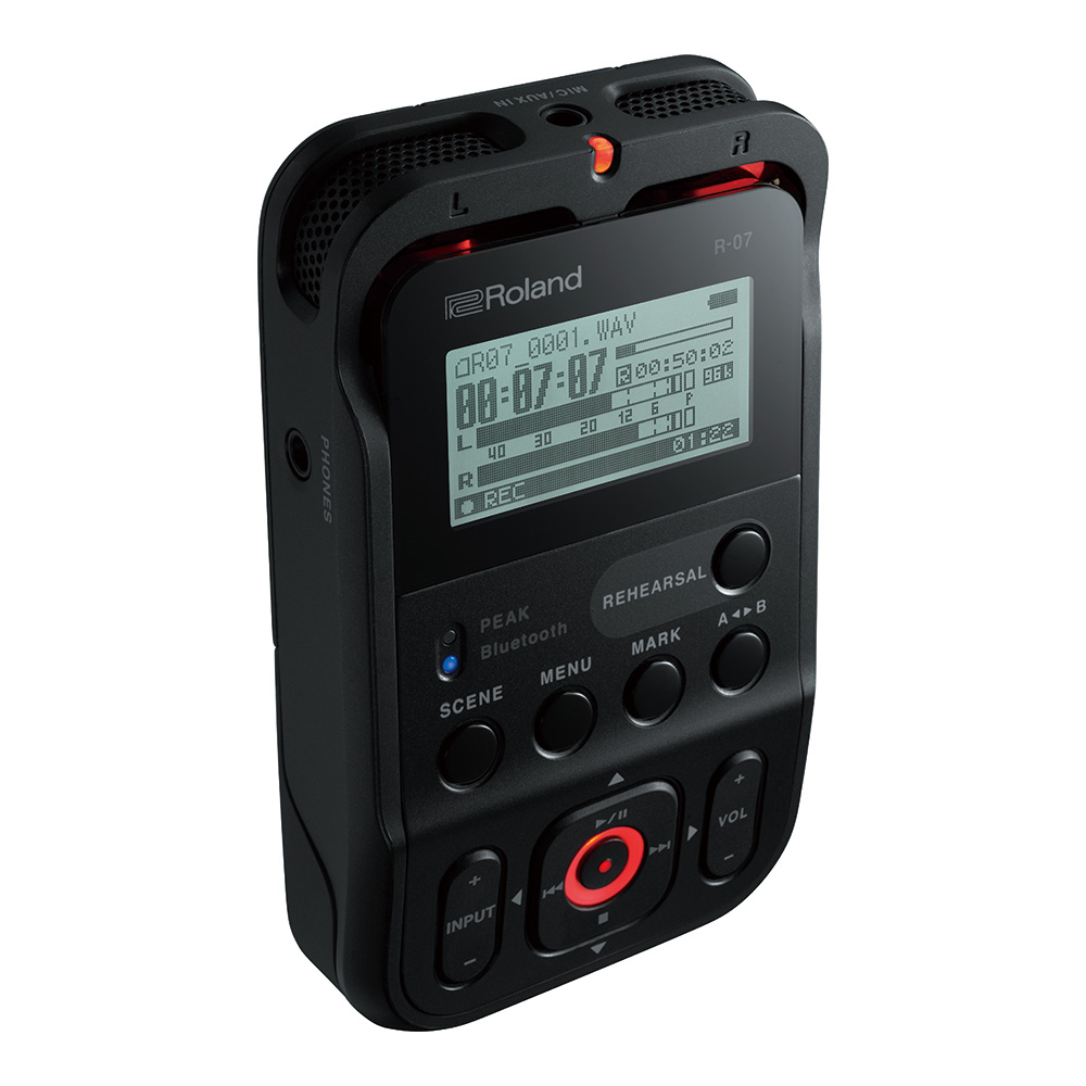 Roland <br>R-07 BLACK <br>High-Resolution Audio Recorder