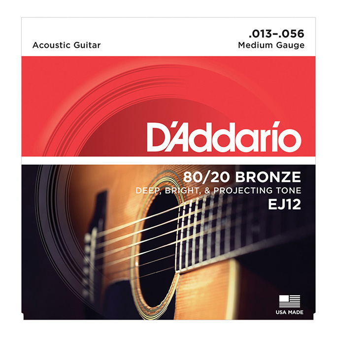 D'Addario <br>EJ12 80/20 Bronze Wound Medium 13-56