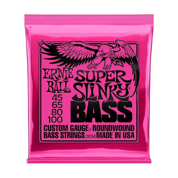 ERNIE BALL <br>SUPER SLINKY NICKEL WOUND 45-100