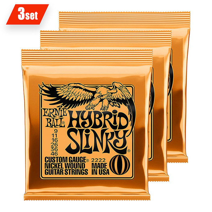 ERNIE BALL <br>HYBRID SLINKY NICKEL WOUND 09-46 3set