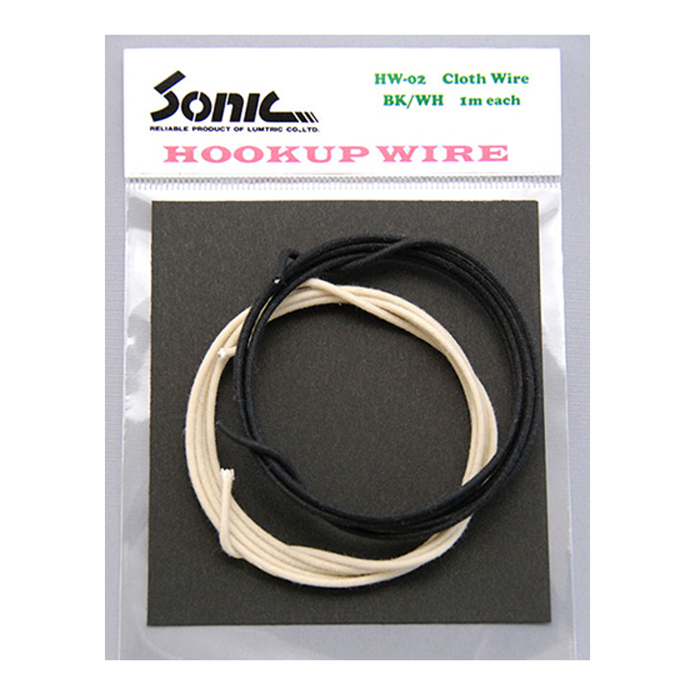 Sonic <br>HOOKUP WIRE HW-02 (Black 1m & White 1m)