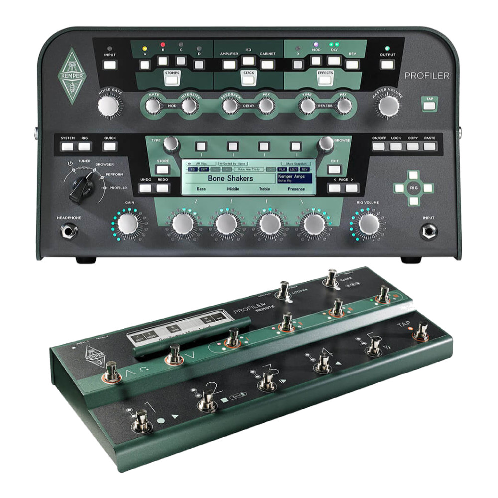 Kemper <br>Profiler Head Black & Remote Set