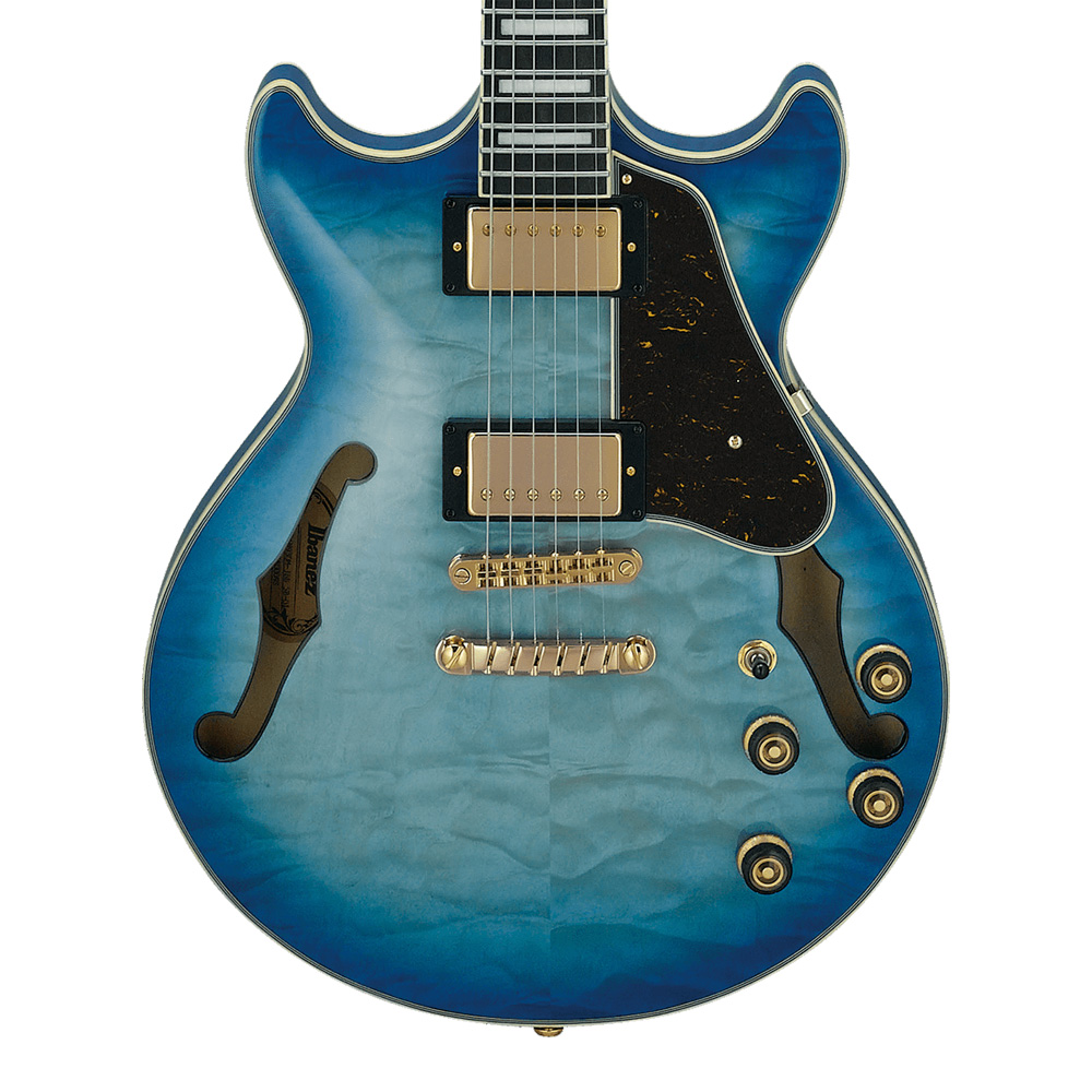 Ibanez <br>AM Artcore Expressionist AM93QM-JBB (Jet Blue Burst)