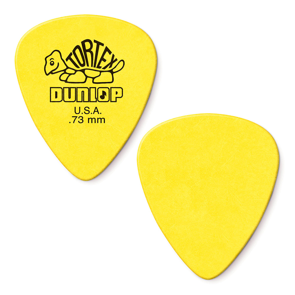 Jim Dunlop <br>418 Tortex Standard 0.73mm - Yellow 12Zbg