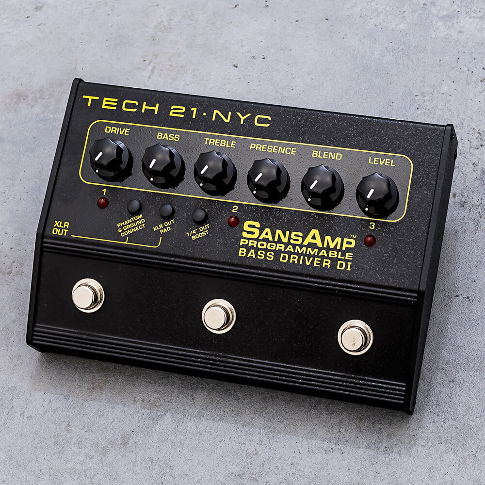 TECH 21 SansAmp PROGRAMMABLE BASS DRIVER DI｜ミュージックランドKEY