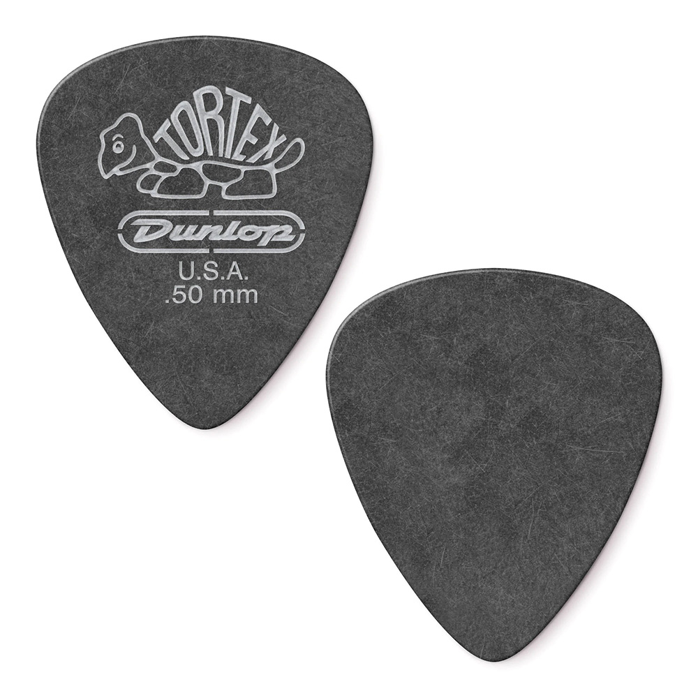 Jim Dunlop <br>488 Tortex Pitch Black Standard 0.50mm 12Zbg