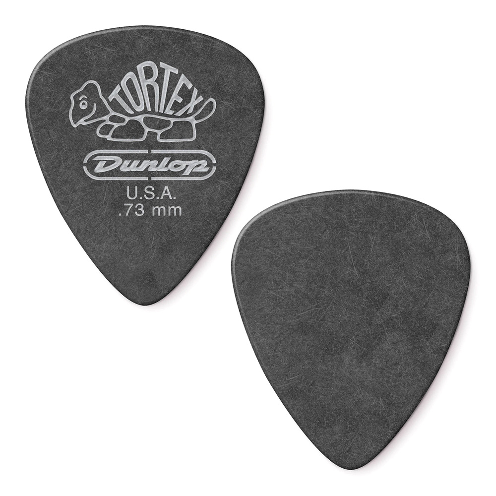 Jim Dunlop <br>488 Tortex Pitch Black Standard 0.73mm 12Zbg