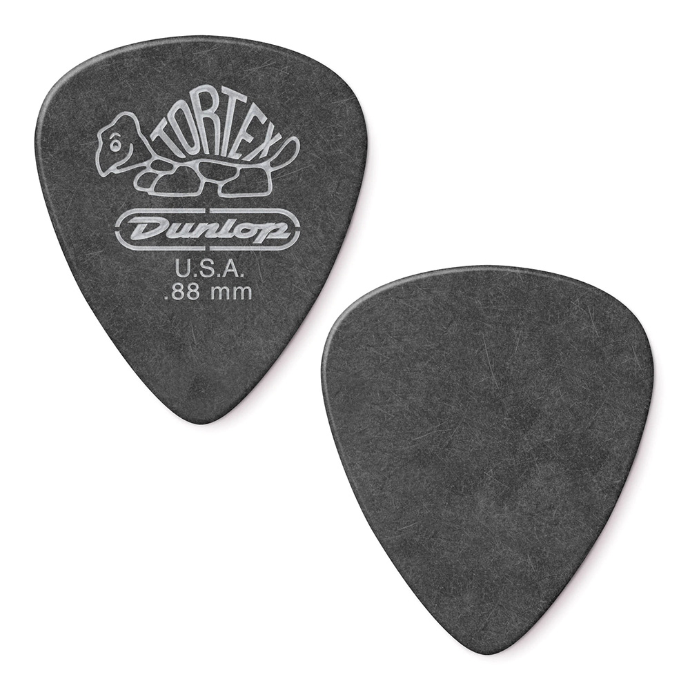 Jim Dunlop <br>488 Tortex Pitch Black Standard 0.88mm 12Zbg