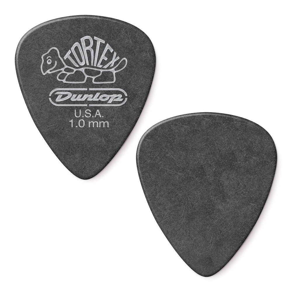 Jim Dunlop <br>488 Tortex Pitch Black Standard 1.0mm 12Zbg