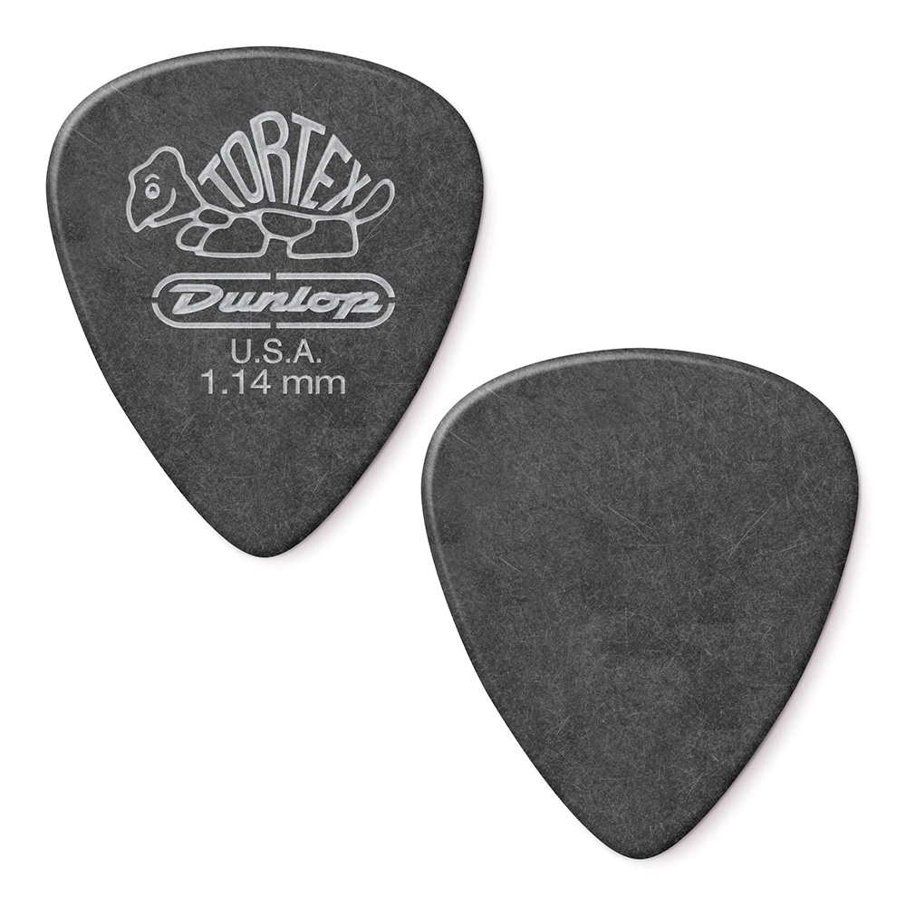 Jim Dunlop <br>488 Tortex Pitch Black Standard 1.14mm 12Zbg