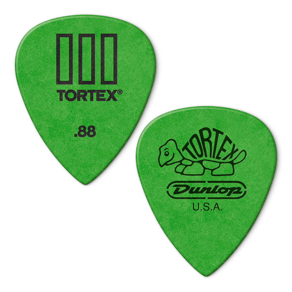 Jim Dunlop <br>462 Tortex T III 0.88mm - Green 12Zbg