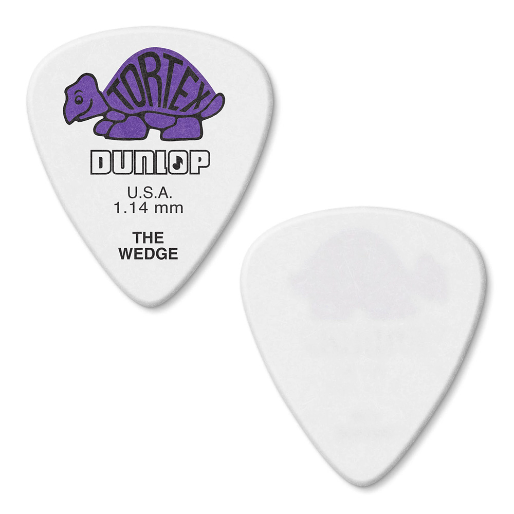 Jim Dunlop <br>424 Tortex Wedge 1.14mm - Purple 12Zbg