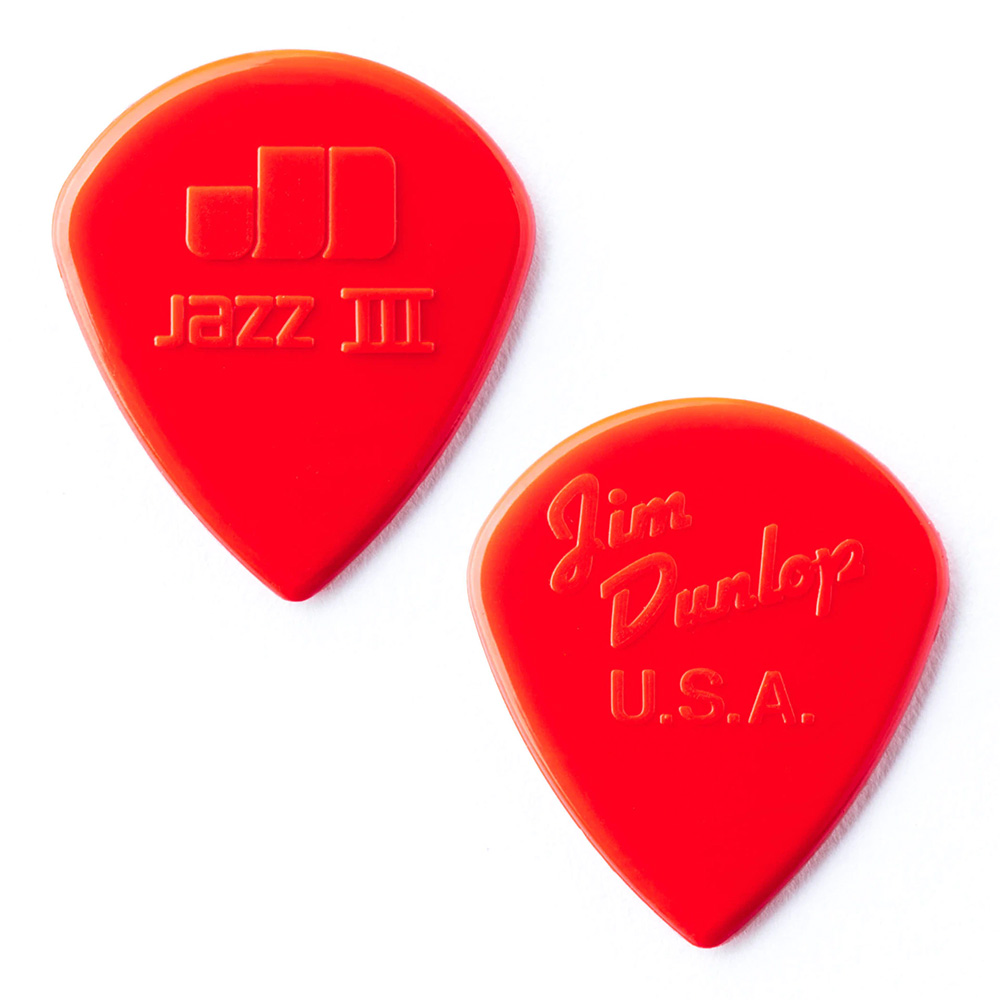 Jim Dunlop <br>47 Nylon Jazz III 1.38mm - Red 12Zbg