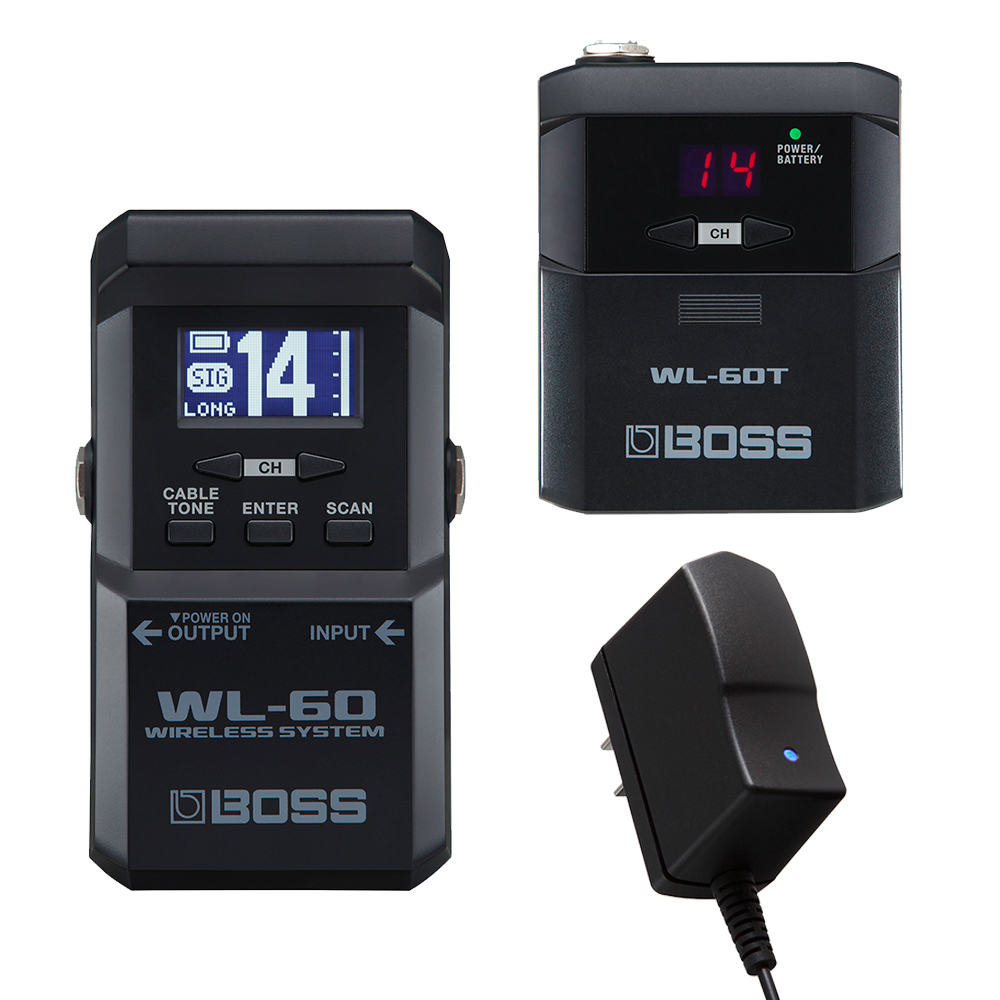 BOSS <br>WL-60 Wireless System + PSA-100 set