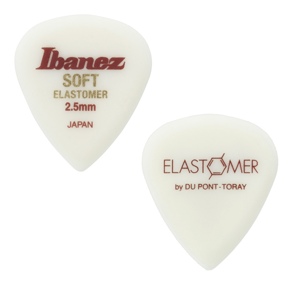 Ibanez <br>ELASTOMER Pick SOFT 2.5mm [ELJ1ST25] 12Zbg