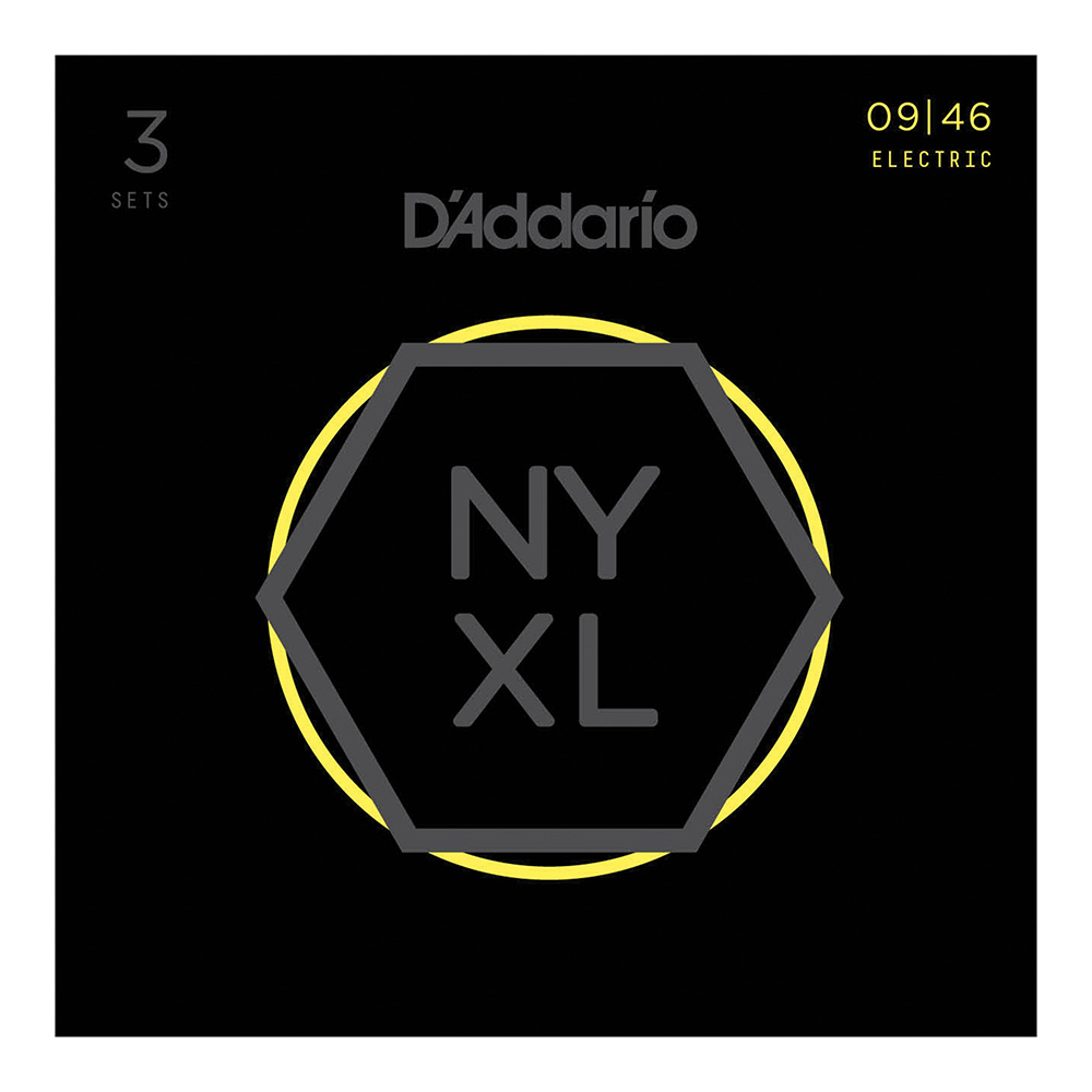 D'Addario <br>NYXL0946-3P NYXL Multi-Packs Super Lt. Top/Reg Bottom 09-46 3set