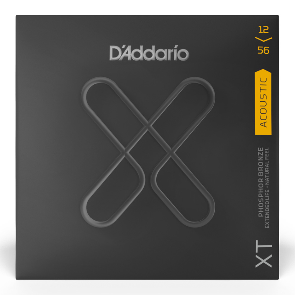 D'Addario <br>XTAPB1256 XT Phosphor Bronze Light Top/Medium Bottom 12-56