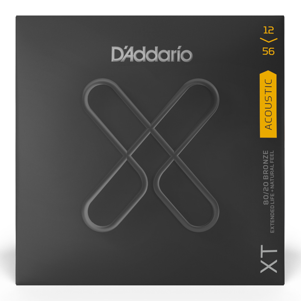 D'Addario <br>XTABR1256 XT 80/20 Bronze Light Top/Medium Bottom 12-56