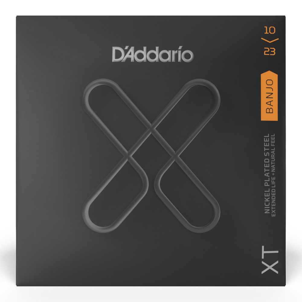 D'Addario <br>XTJ1023 XT Banjo Nickel Plated Steel Medium 10-23