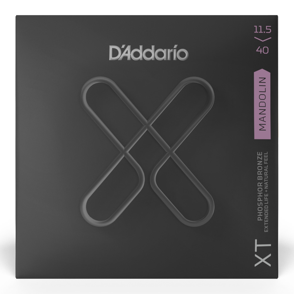 D'Addario <br>XTM11540 XT Mandolin  Phosphor Bronze Custom Medium 11.5-40