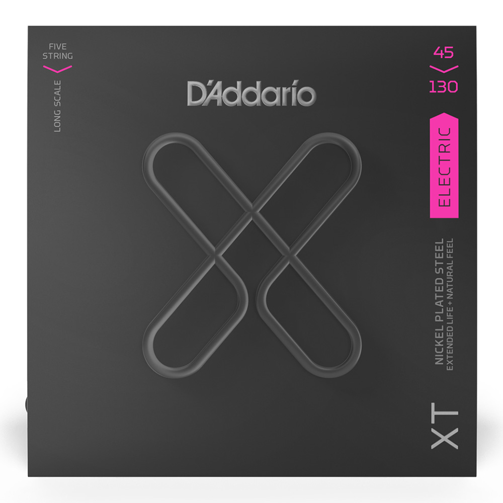 D'Addario <br>XTB45130 [XT Bass Nickel, Regular Light 5-String Long Scale  45-130]