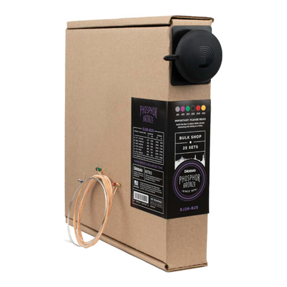 D'Addario <br>EJ26-B25 [Phosphor Bronze, Custom Light 11-52][BULK SHOP 25Zbg]