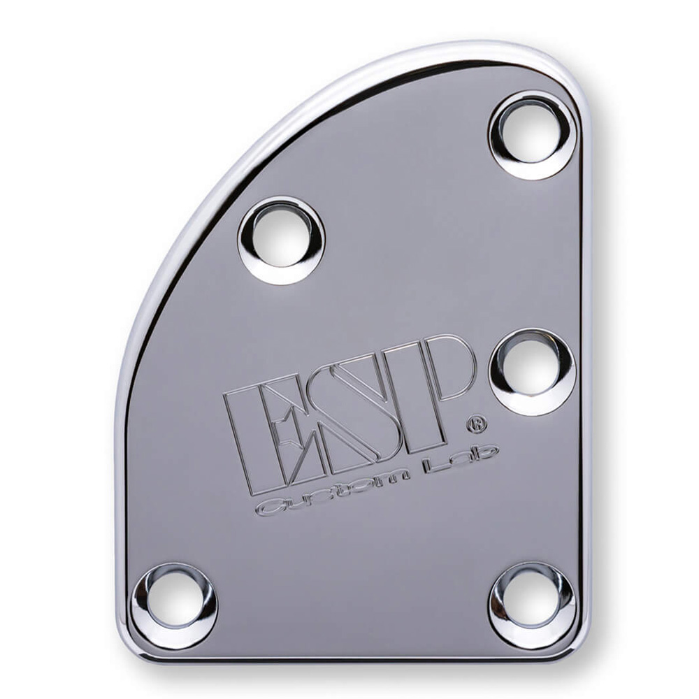 ESP <br>T-5 NECK SET PLATE BRASS NORMAL Chrome