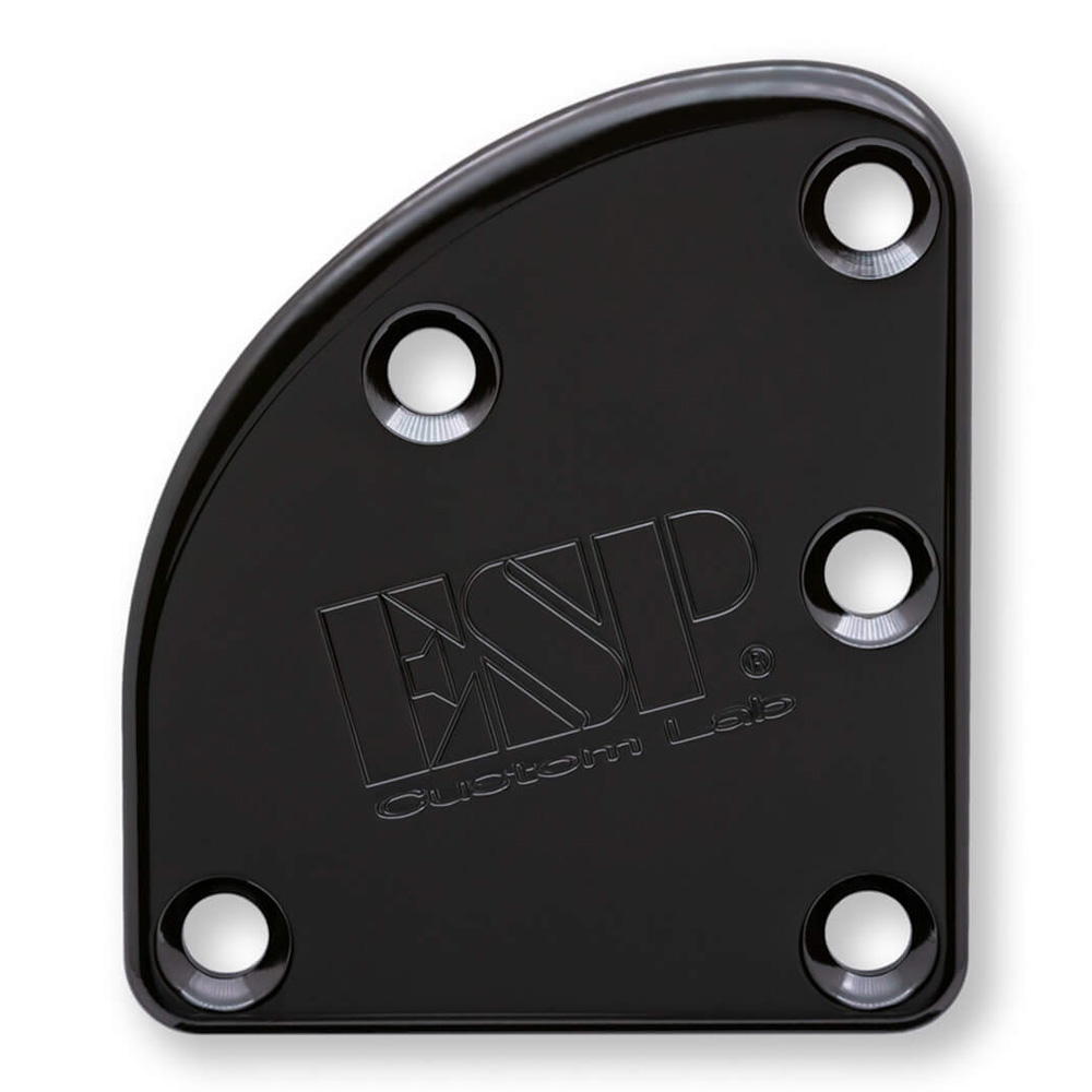 ESP <br>T-5 NECK SET PLATE BRASS WIDE Black