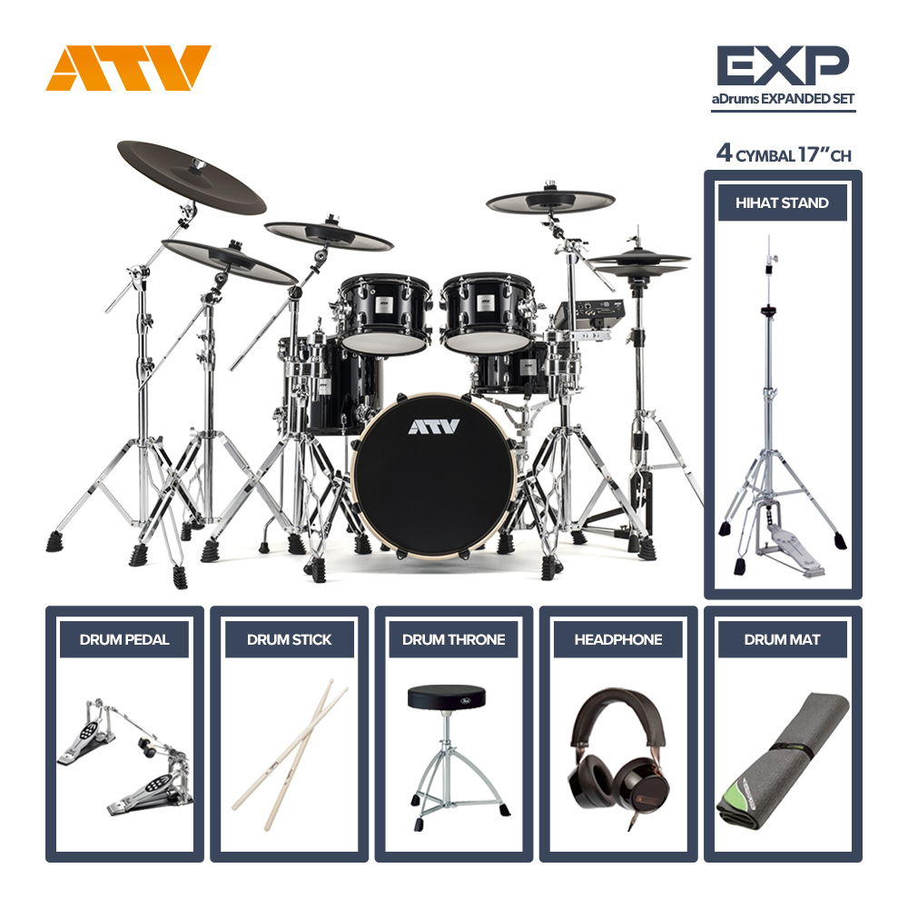 ATV <br>aDrums artist EXPANDED SET [ADA-EXPSET] 4Cymbal ツインフルオプションセット