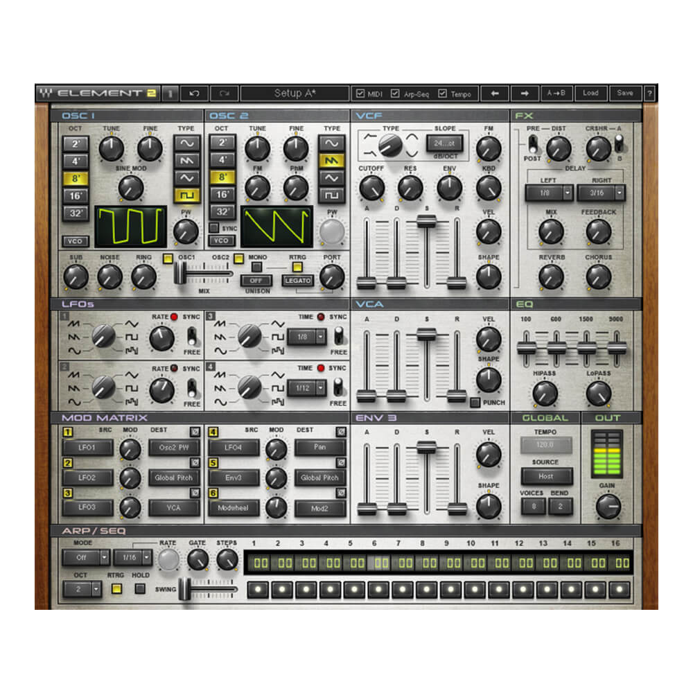 WAVES <br>Element 2.0 Virtual Analog Synth