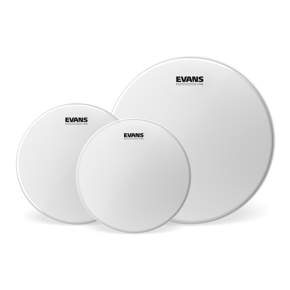 EVANS <br>UV2 Coated Fusion Tom Pack (10", 12", 14") [ETP-UV2-F]