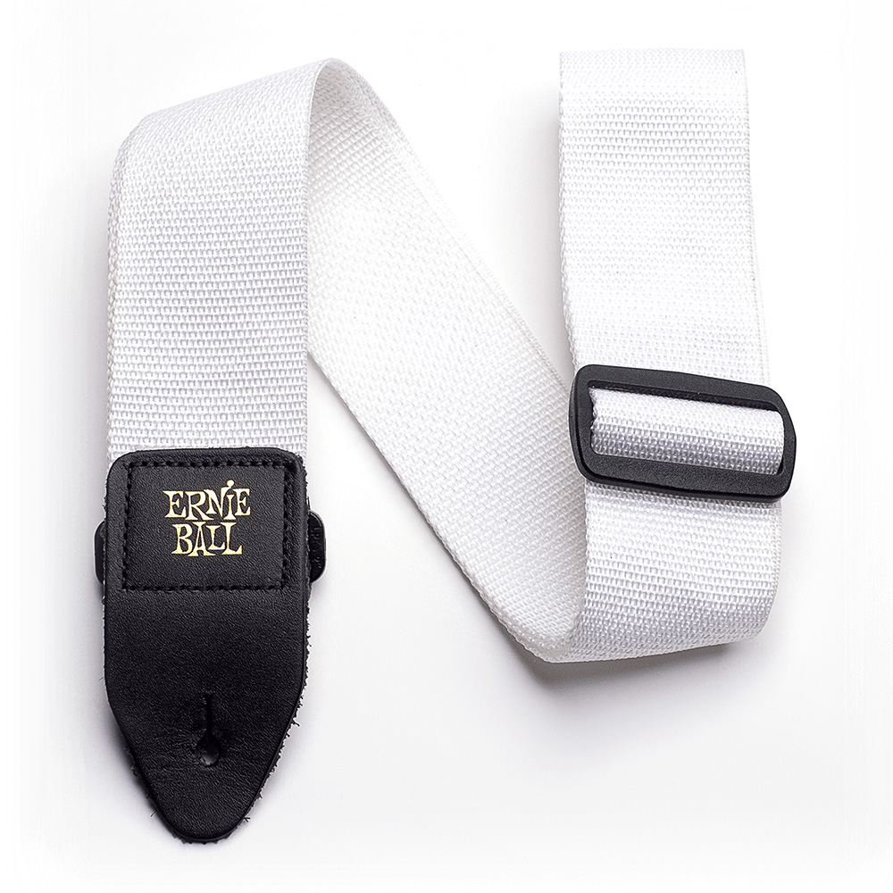 ERNIE BALL <br>#4036 White Polypro Guitar Strap