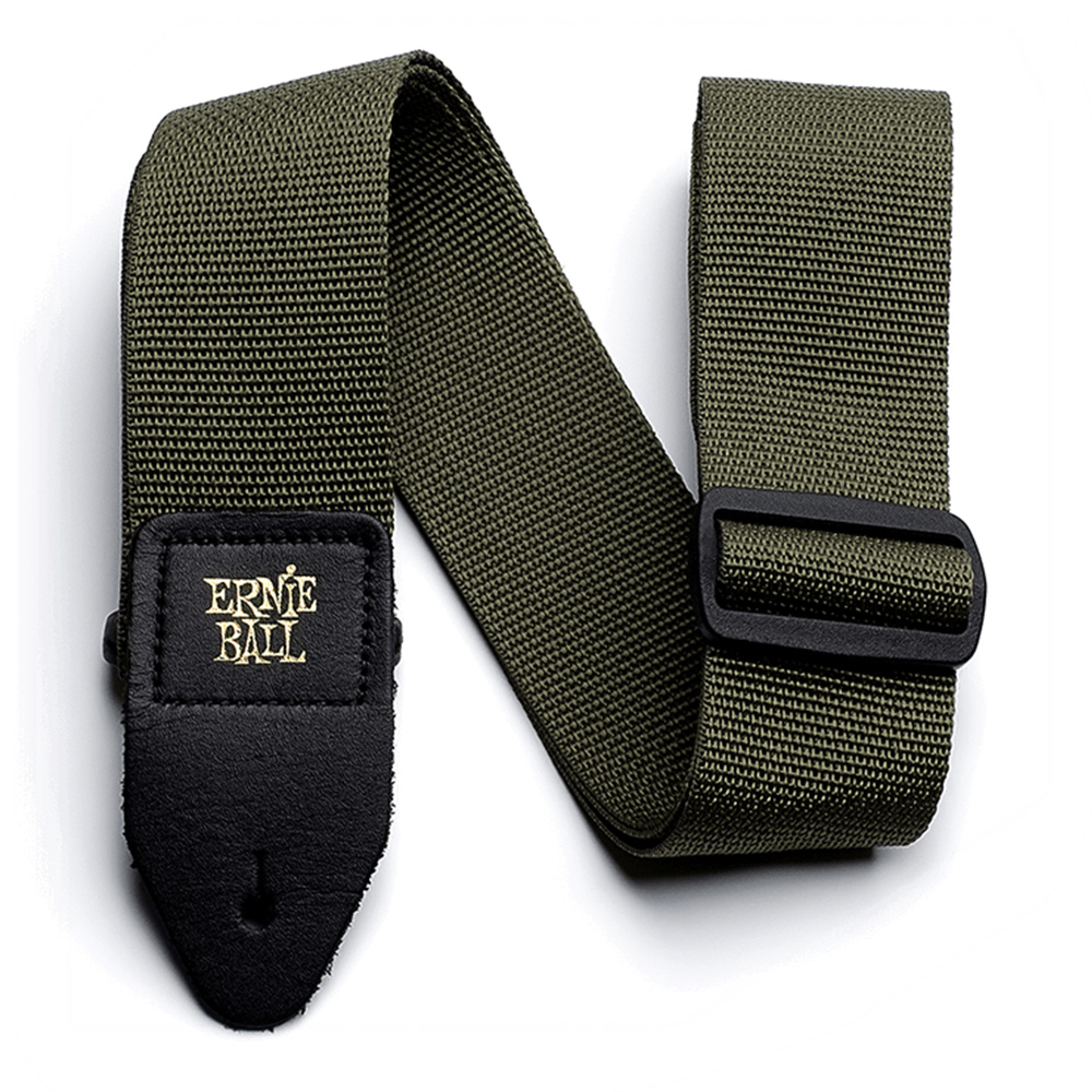 ERNIE BALL <br>#4048 Olive Polypro Guitar Strap