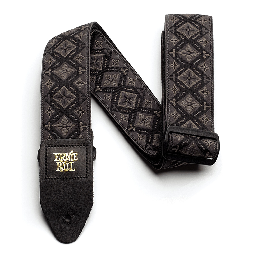 ERNIE BALL <br>#4093 Regal Black Jacquard Guitar Strap