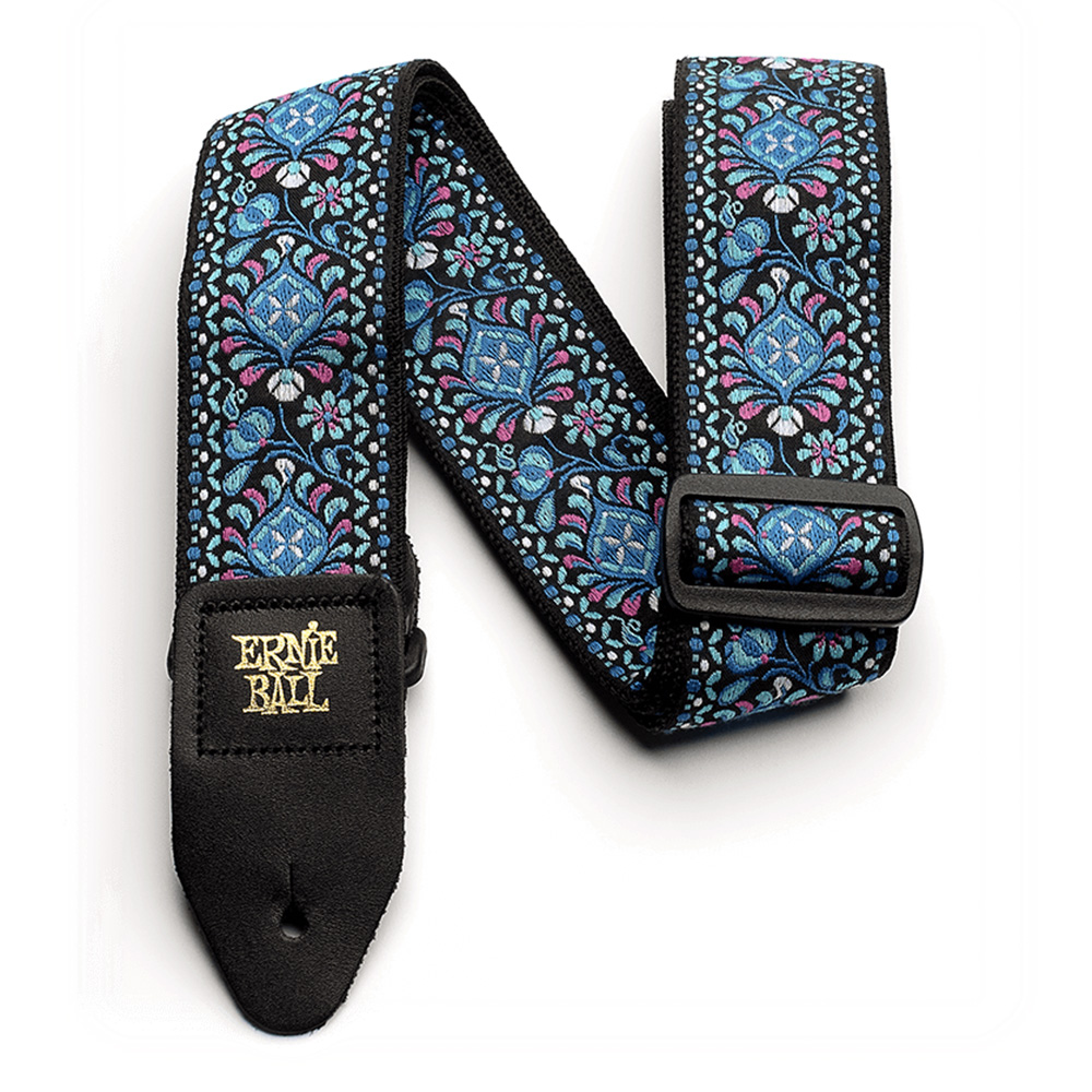 ERNIE BALL <br>#4097 Indigo Orchid Jacquard Guitar Strap