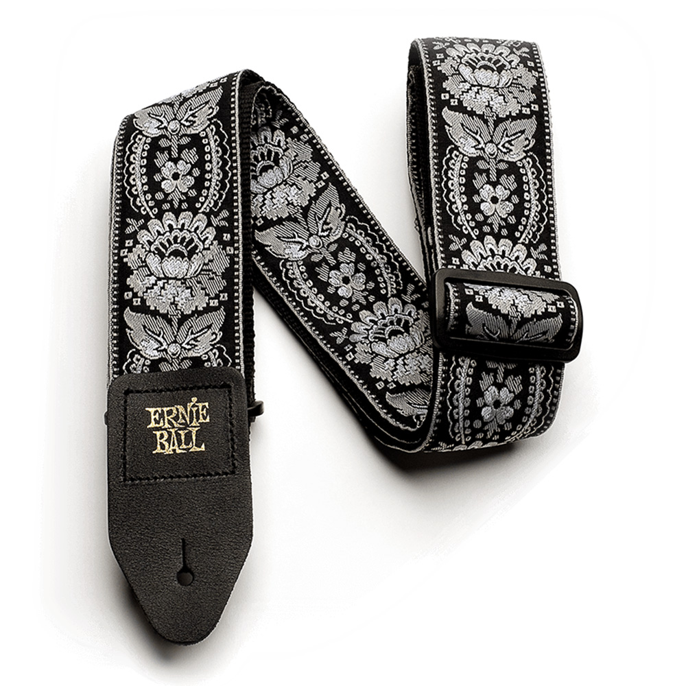 ERNIE BALL <br>#4150 Silver Orleans Jacquard Strap