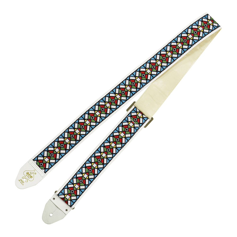D'Andrea <br>Ace Guitar Straps ACE-3 -Stained Glass-