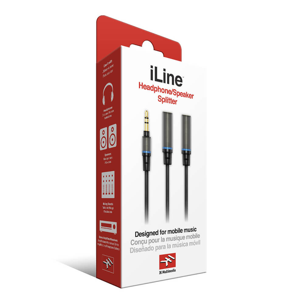 IK Multimedia <br>iLine - Headphone Stereo Splitter