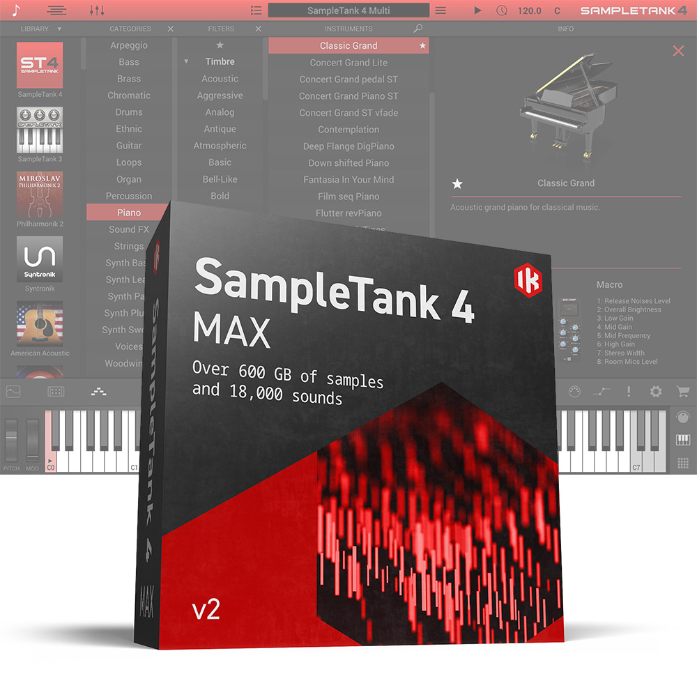 IK Multimedia <br>SampleTank 4 MAX v2