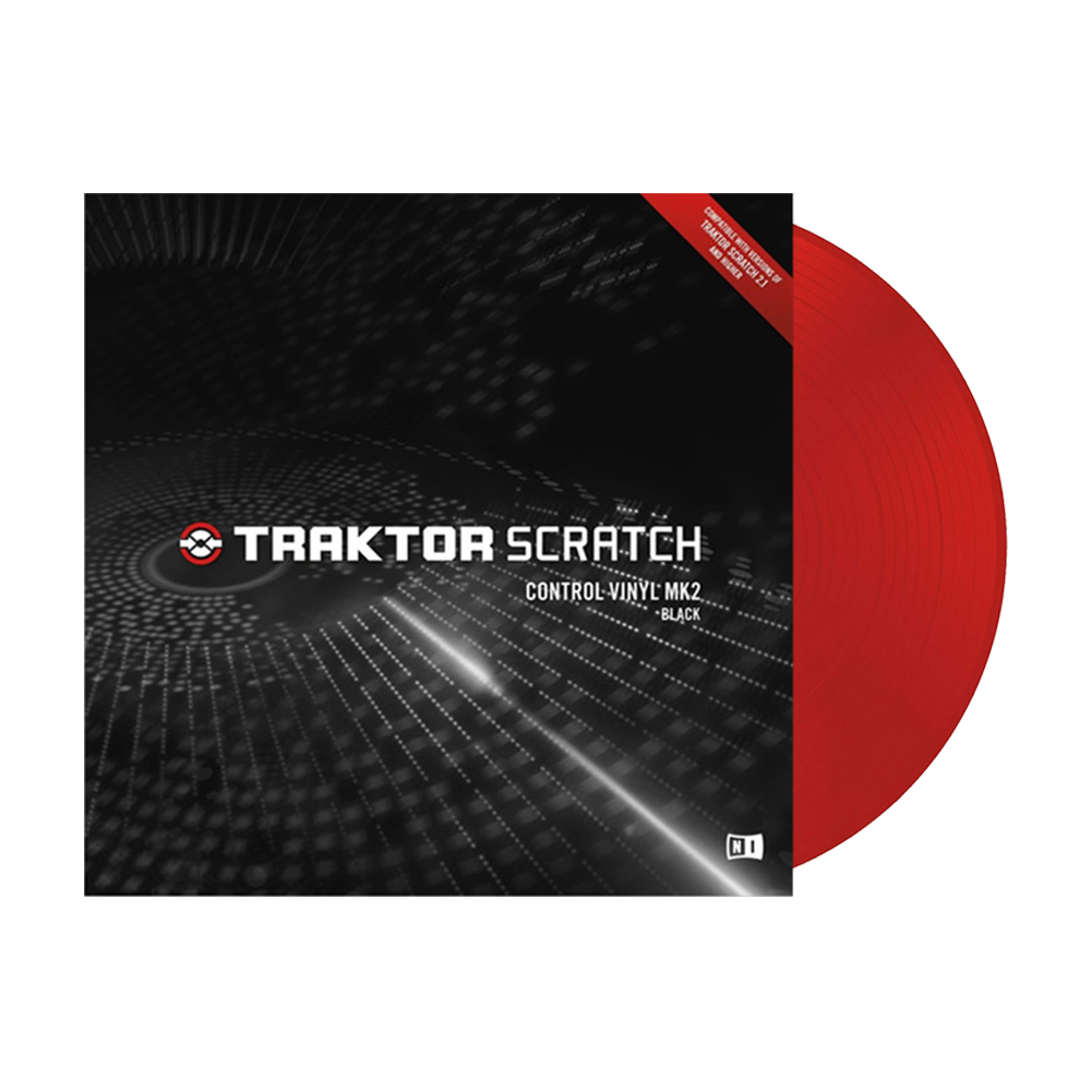 Native Instruments <br>TRAKTOR SCRATCH Control Vinyl MK2 Red